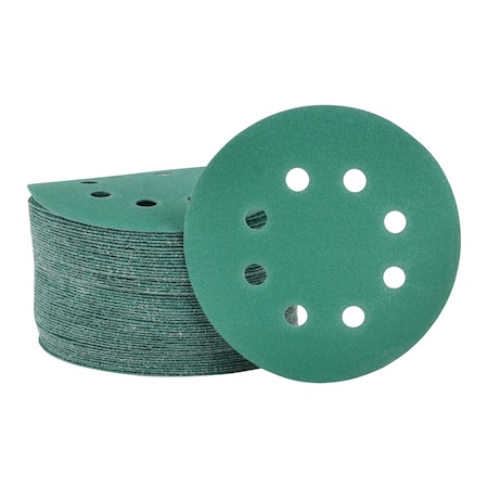 Legit Grit 5 inch Sand paper Disc, 8-Hole, 150 Grit, 50PK LG5-8150-50